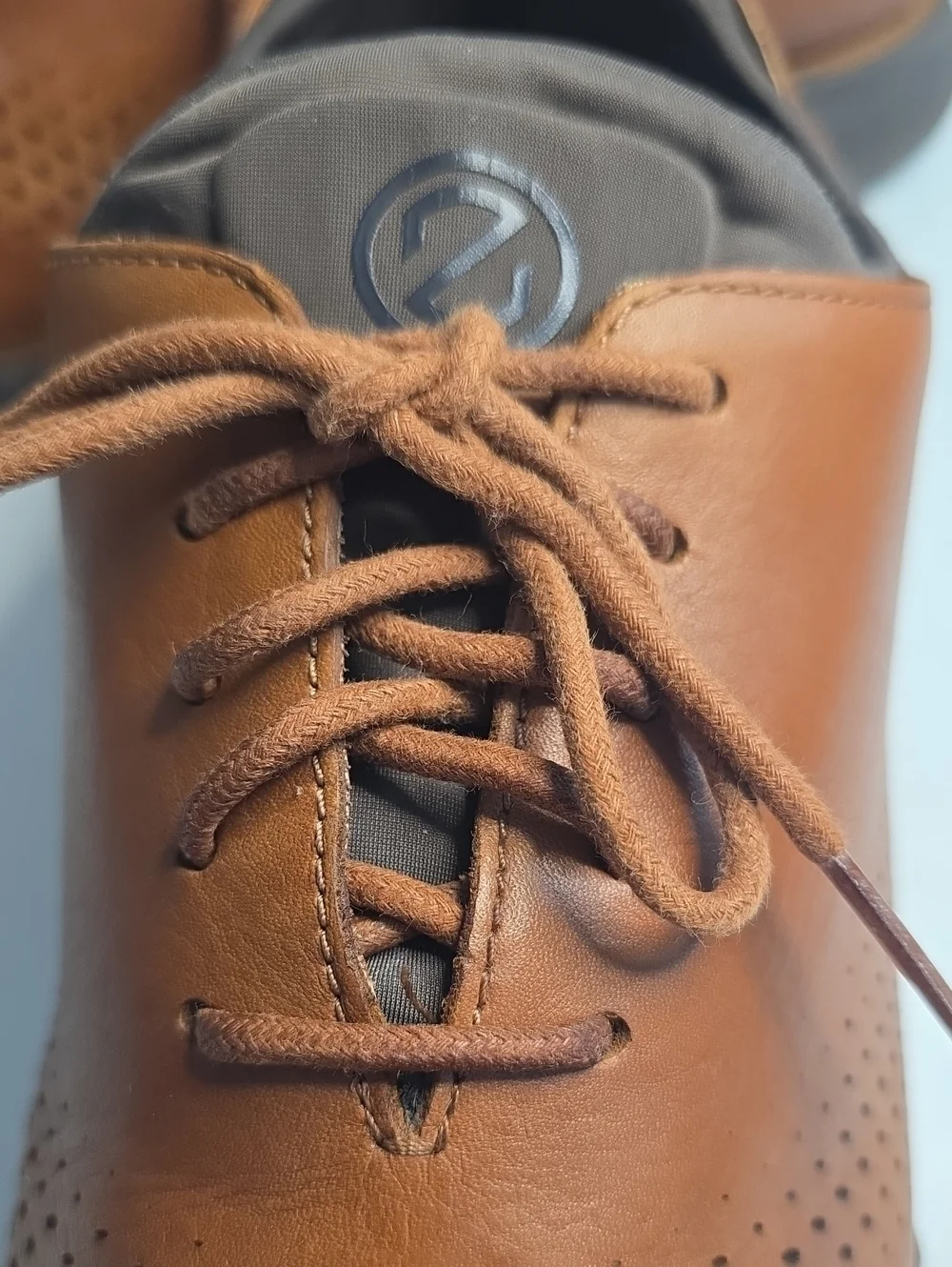 COLE HAAN 2.ZEROGRAND LASER WINGTIP OXFORDS BROWN MENS 13 GUC   HYBRID STYLE